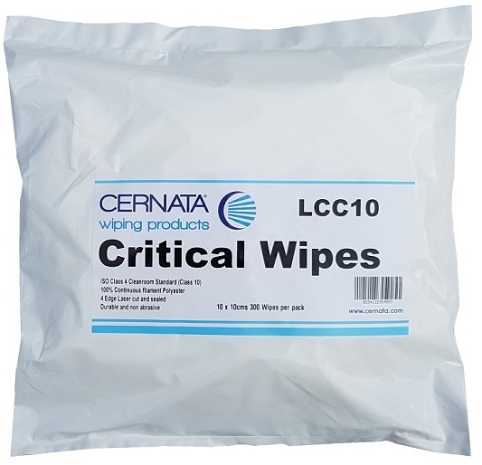 CERNATA Critical Wipes ISO 4 (Class 10) Cleanroom 10x10cm